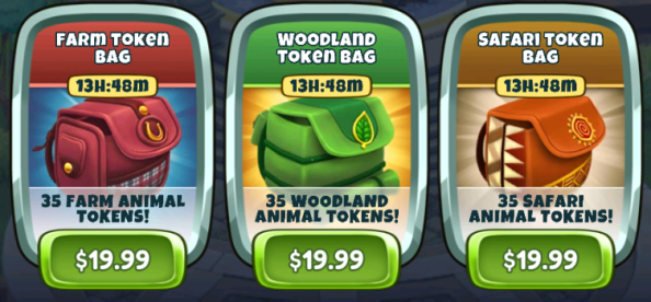 baby animal set token