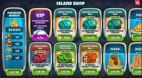 baby animal token bags